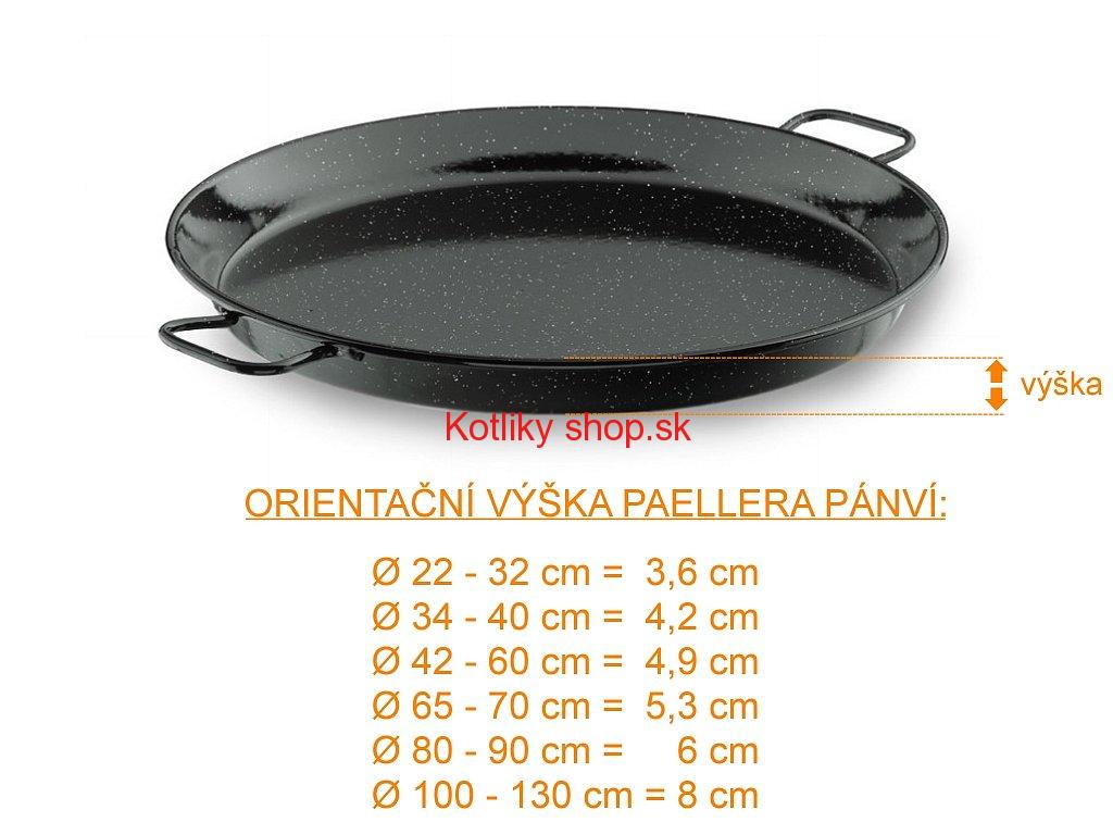 Smaltovaná panvica Paella 60 cm