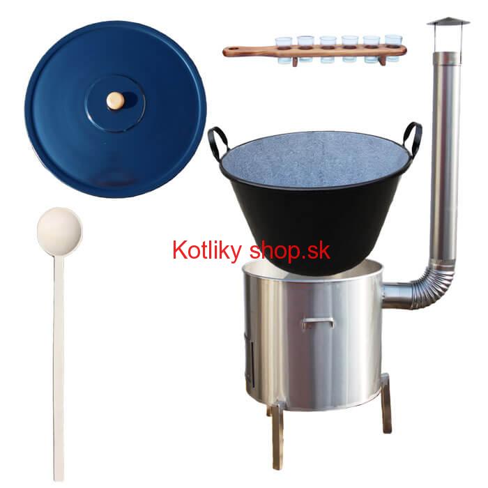 Zabíjačková nerezová súprava 80 L + štamperlíky