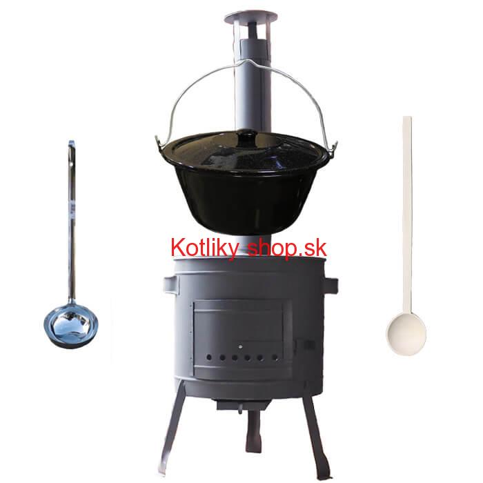 Kotlíkový gulášový set 42 PLUS 600 + smaltovaný kotlík 25 L