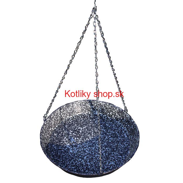 Panvica smaltovaná s reťazou