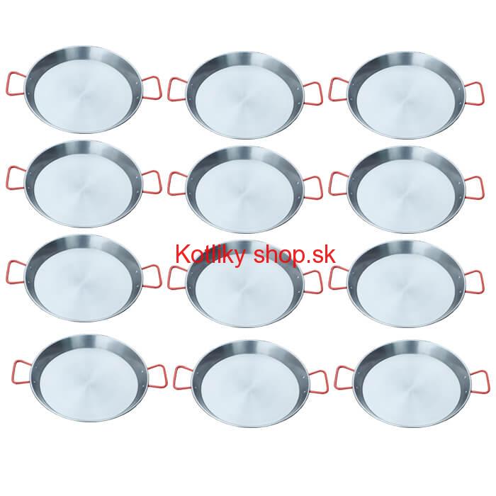 Paella Tapas catering 20 cm – 12 ks oceľových panvic