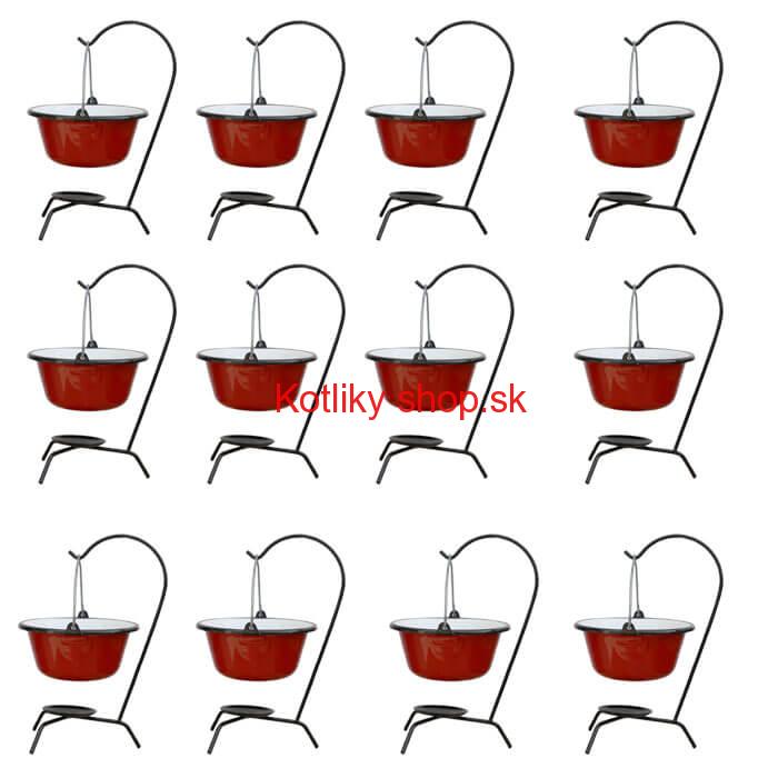 Servírovacia súprava SMALT RED 12 ks