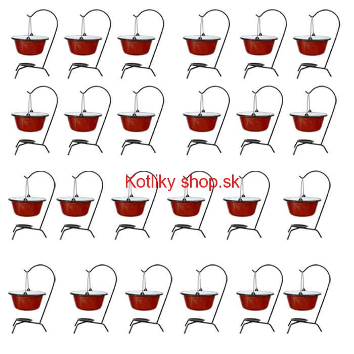 Servírovacia súprava SMALT RED 24 ks