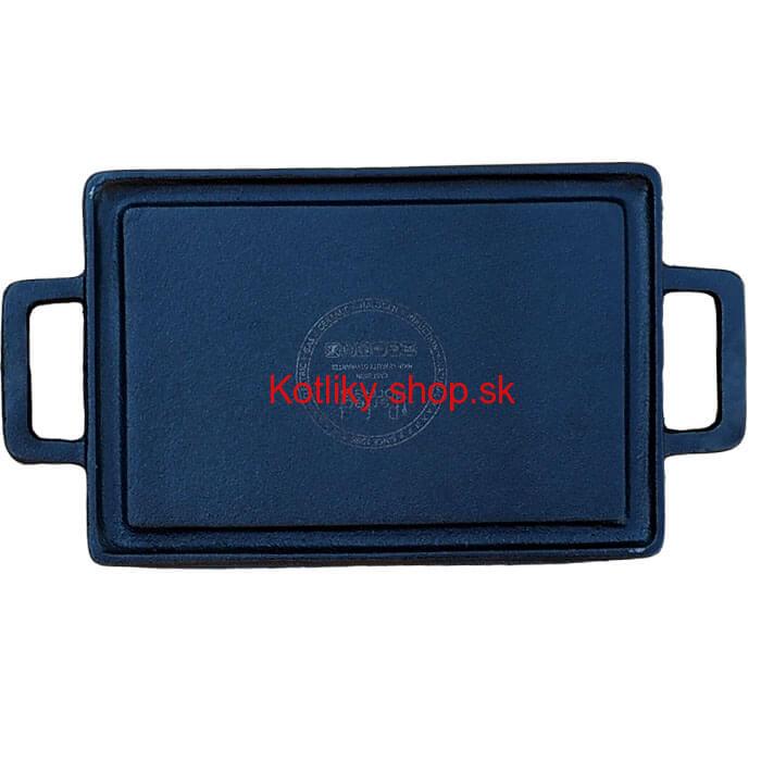 Liatinová grilovacia mini doska – obojstranná 28,5 x 14,5 cm