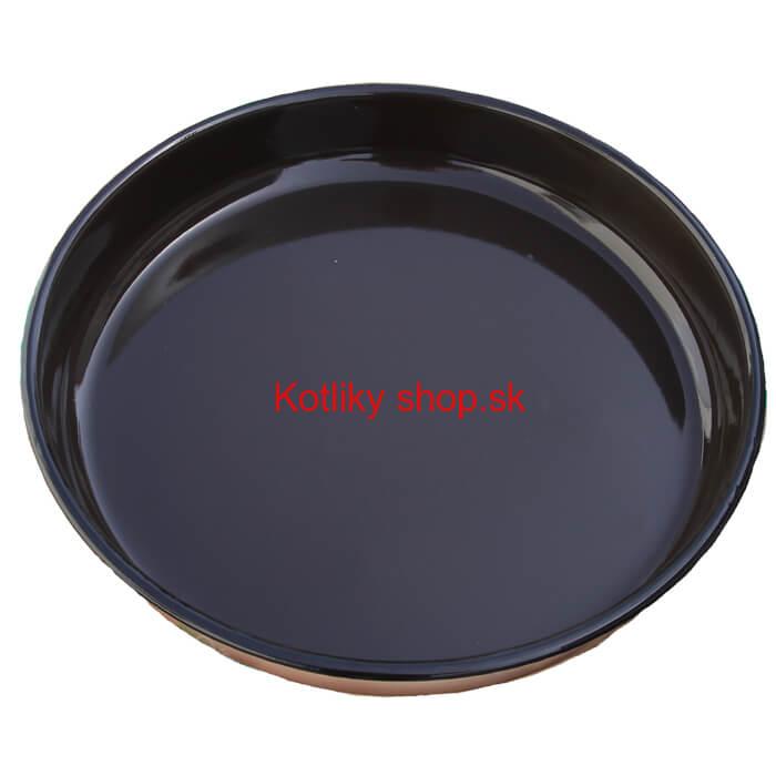 Smaltovaný okrúhly pekáč 34 cm, výška 6 cm