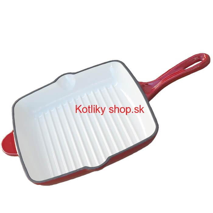 Liatinová panvica na grilovanie so smaltovaným povrchom 26 cm Strong Mold
