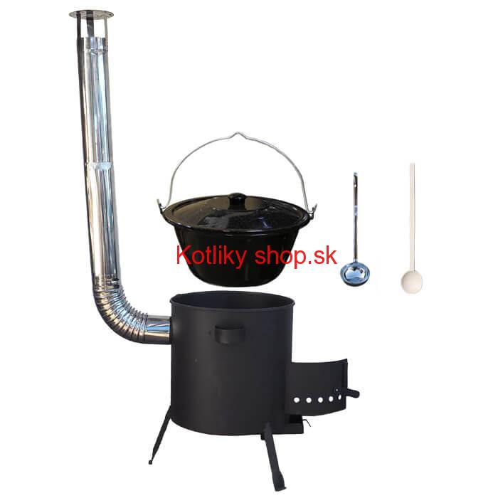 Smaltovaný kotlík 20 L + žiaruvzdorná kotlina (1 mm) 42 PLUS 600