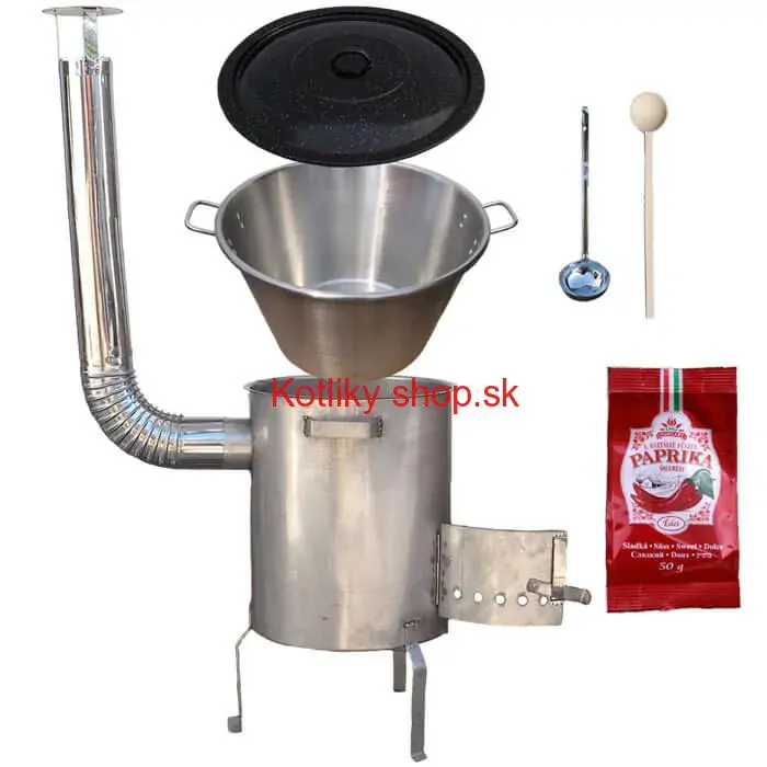 Nerezový kotol 40 L (1,2 mm) + nerezová kotlina (1,5 mm) 45 cm STRONG EXCLUSIVE