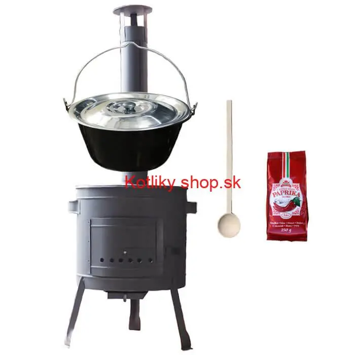 Smaltovaný kotlík 25 L (1,2 mm) + hrubostenná (1,5 mm) žiaruvzdorná kotlina BALKY STRONG 42 PLUS 600