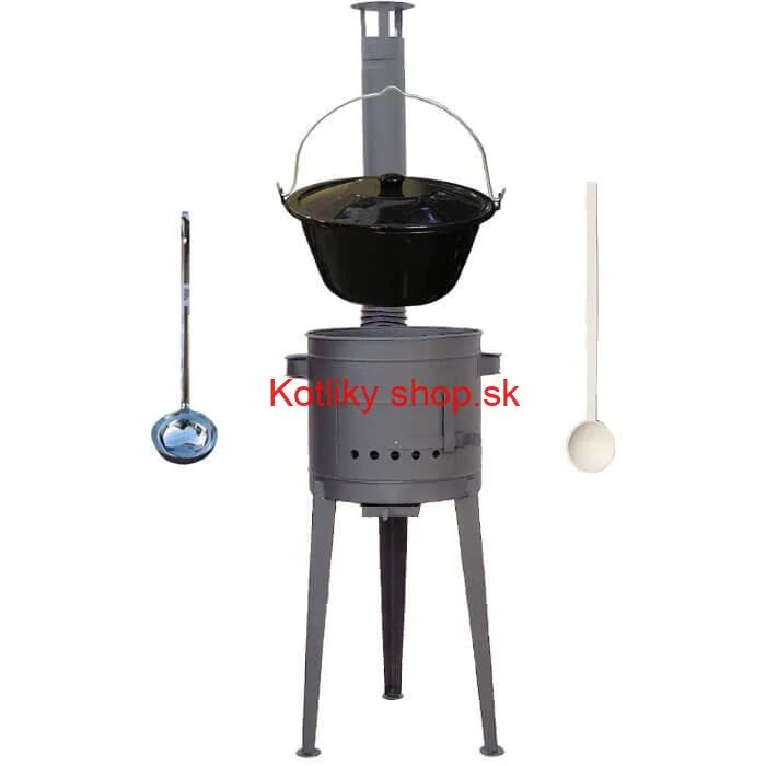 Smaltovaný kotlík 25 L (1,2 mm) + vysoká kotlina (2,0 mm) HODO 42 PLUS 600