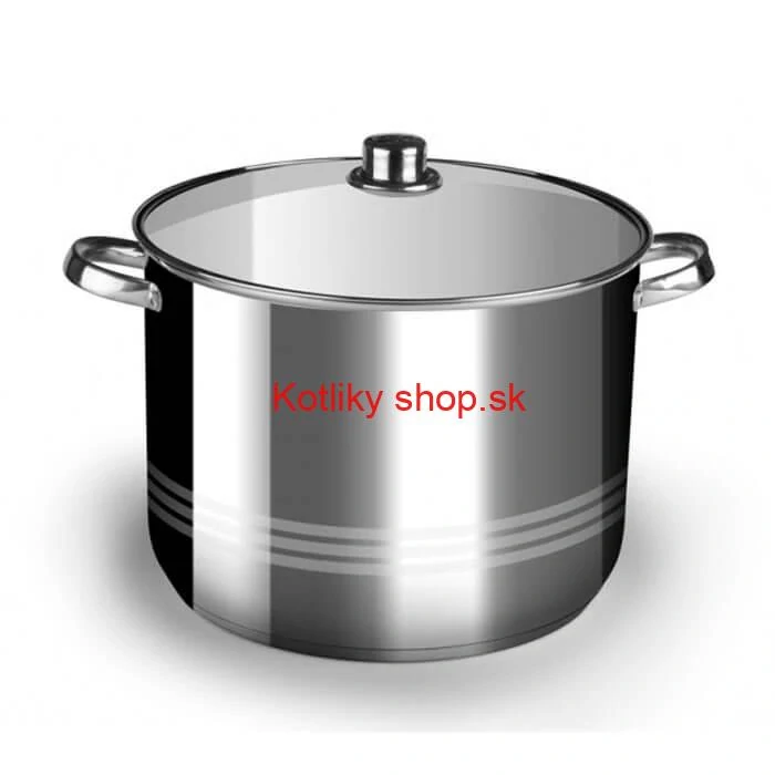 Nerezový hrniec 7 L + sklenená pokrievka