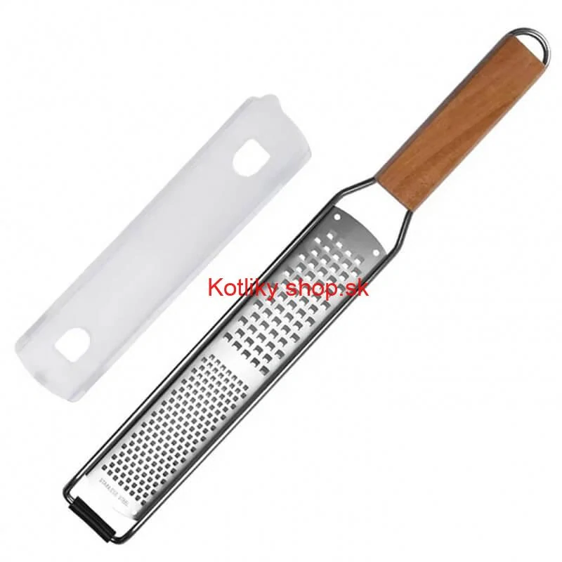 Strúhadlo ploche na syr s drevenou rukoväťou