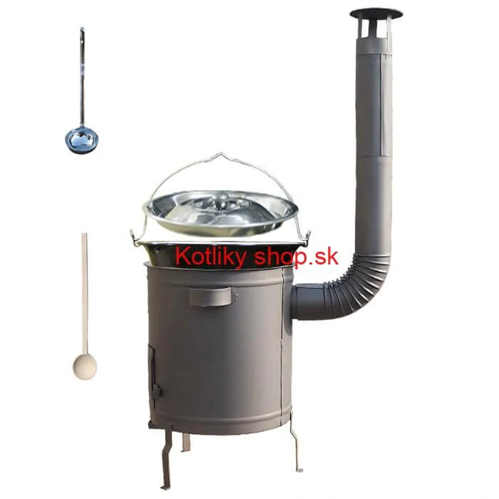 Smaltovaný kotlík 16 L (1,2 mm) + hrubostenná (1,5 mm) a žiaruvzdorná kotlina 39 PLUS 600