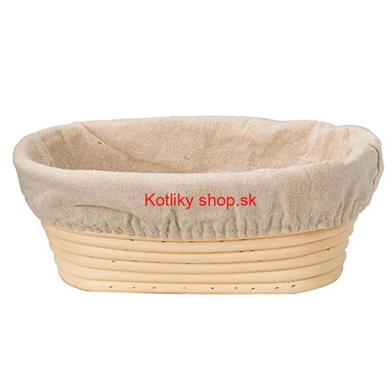 Ratanová miska na kysnutie chleba – oválna