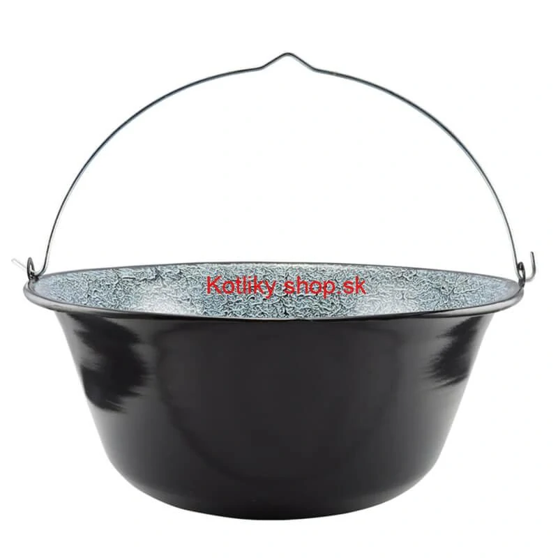 Smaltovaný kotlík (1,2 mm) 22 L + plynový horák k PB + nízka kotlina 42 PLUS 600 + nerezová pokrievka INOX