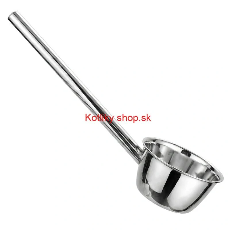 Nerezová naberačka na vodu 12 cm s dlhou rúčkou – pevná a praktická