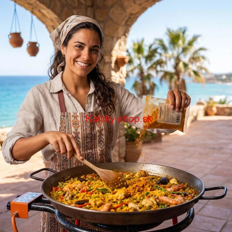 PAELLA Korenie 50 g - Prémiová Španielska Korenová Zmes s Kurkumou a Cesnakom pre Autentickú Chuť Rizota a Paelly