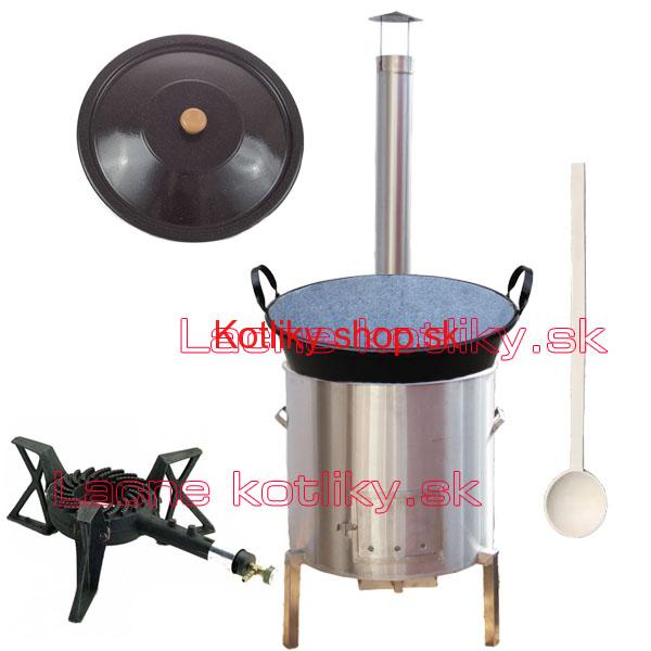 Zabíjačková nerezová súprava 50 L + horák 7,5 kW