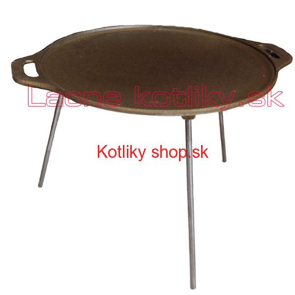 Liatinová grilovacia panvica s nožičkami