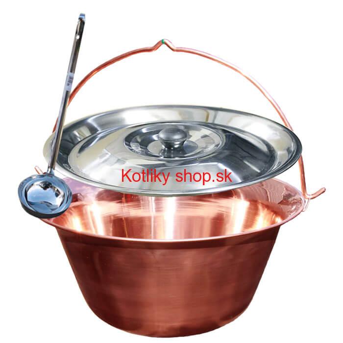 Medený kotlík 20 L (1,2 mm) + antikorová pokrievka