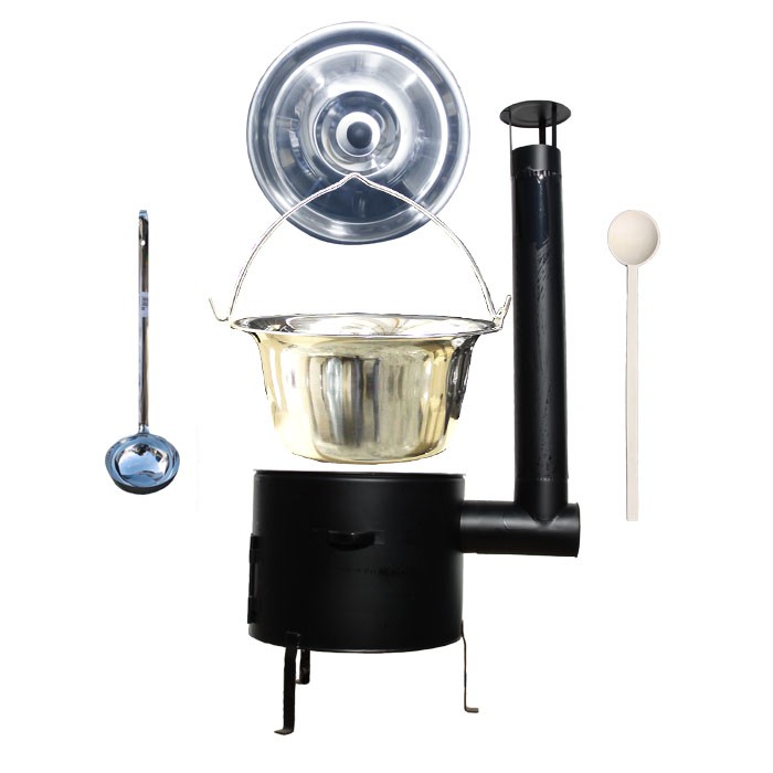 Kotlíkový set 31 Smalt party + antikorový kotlík 10 L.(1,2 mm)