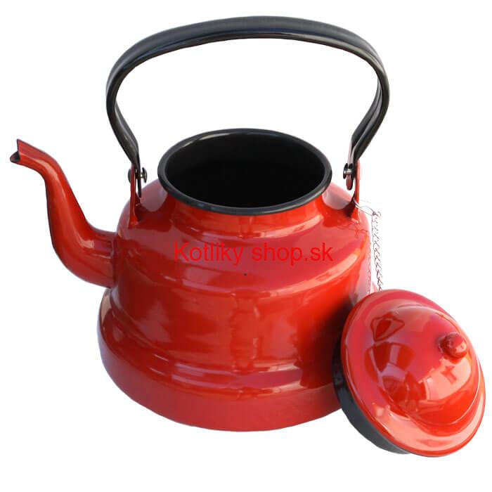 Smaltovaný čajník 1,5 L RED