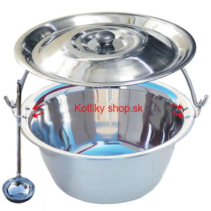 Antikorový kotlík 30 L (0,8 mm) + antikorová pokrievka