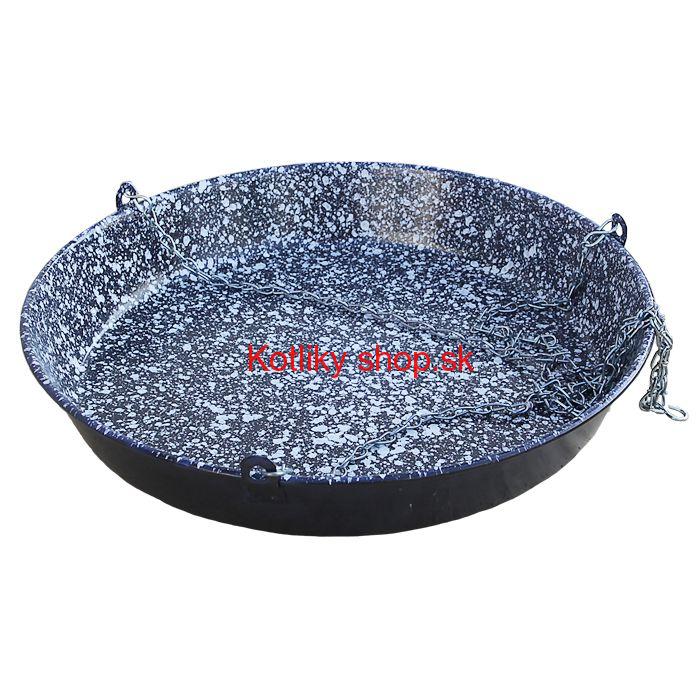 Panvica smaltovaná s reťazou