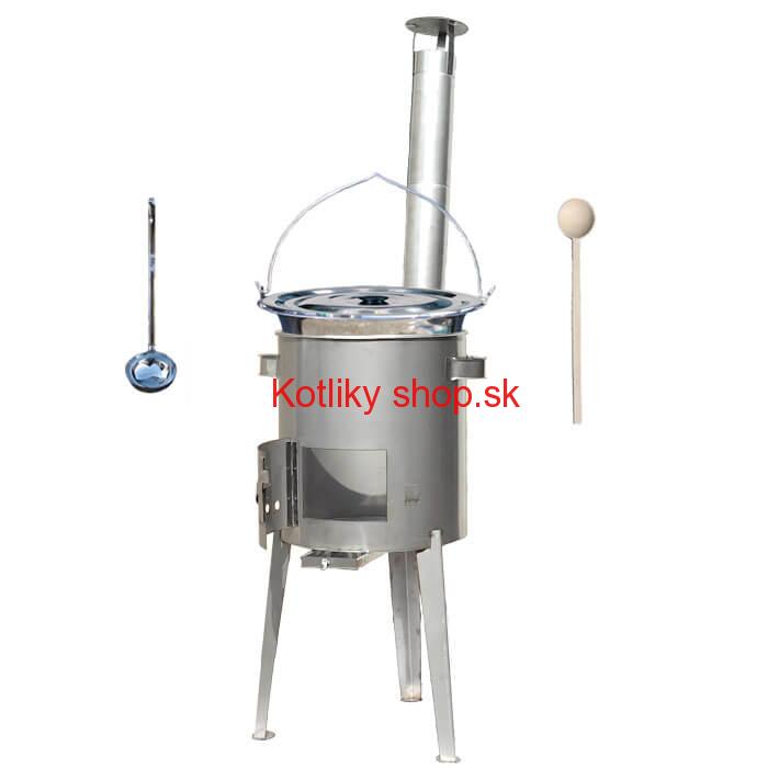 Antikorový kotlík 20 L (1,2 mm) + nerezová kotlina 42 cm LUXUS