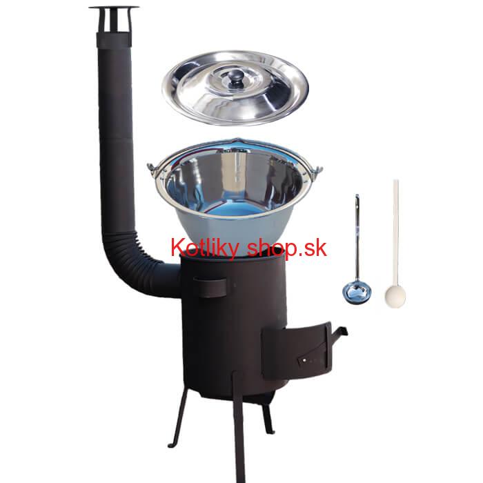 Antikorový kotlík 20 L (1,2 mm) + žiaruvzdorná kotlina 42 PLUS 600 4 MM