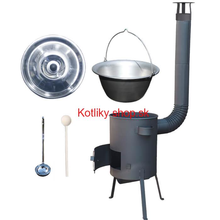 Nerezový kotlík 20 L (1,5 mm) + žiaruvzdorná kotlina 42 PLUS 600 4 MM