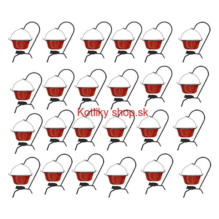 Servírovacia súprava SMALT RED 24 ks