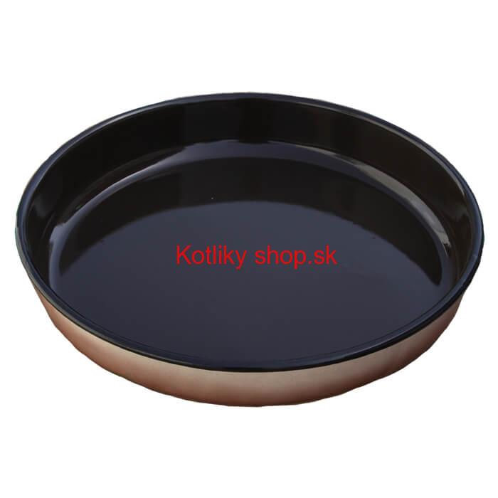 Smaltovaný okrúhly pekáč 34 cm, výška 6 cm