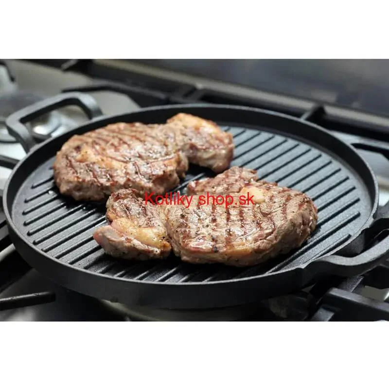 Liatinová panvica na grilovanie 31 cm BBQ