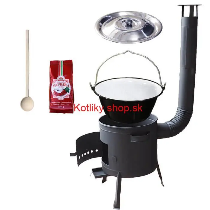 Smaltovaný kotlík 25 L (1,2 mm) + hrubostenná (1,5 mm) žiaruvzdorná kotlina BALKY STRONG 42 PLUS 600