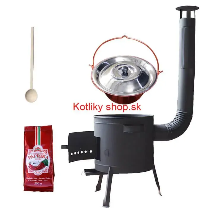 Medený kotlík 20 L (1,2 mm) + hrubostenná (1,5 mm) žiaruvzdorná kotlina BALKY STRONG 42 PLUS 600