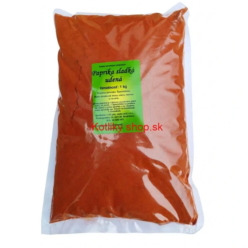 Údená sladká paprika mletá 1 kg – paprika na guláš, mäso a klobásy