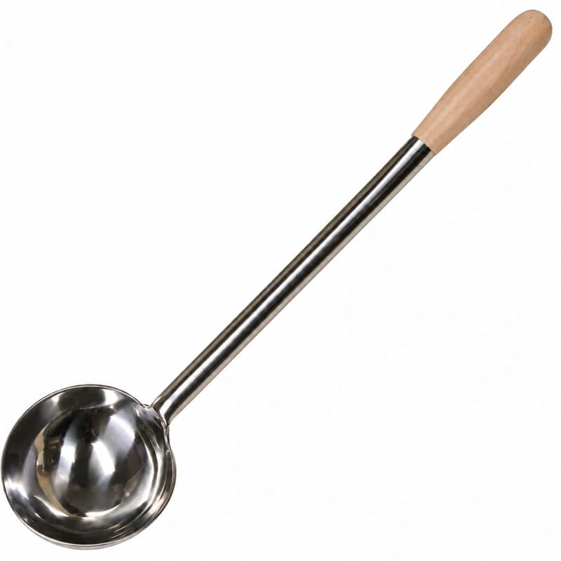 Antikorová naberačka 250 ml s drevenou rúčkou – 51,5 cm