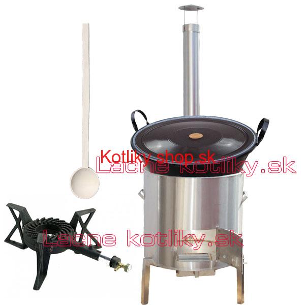 Zabíjačková nerezová súprava 50 L + horák 7,5 kW