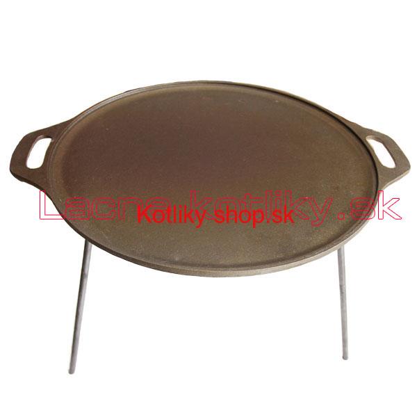 Liatinová grilovacia panvica s nožičkami
