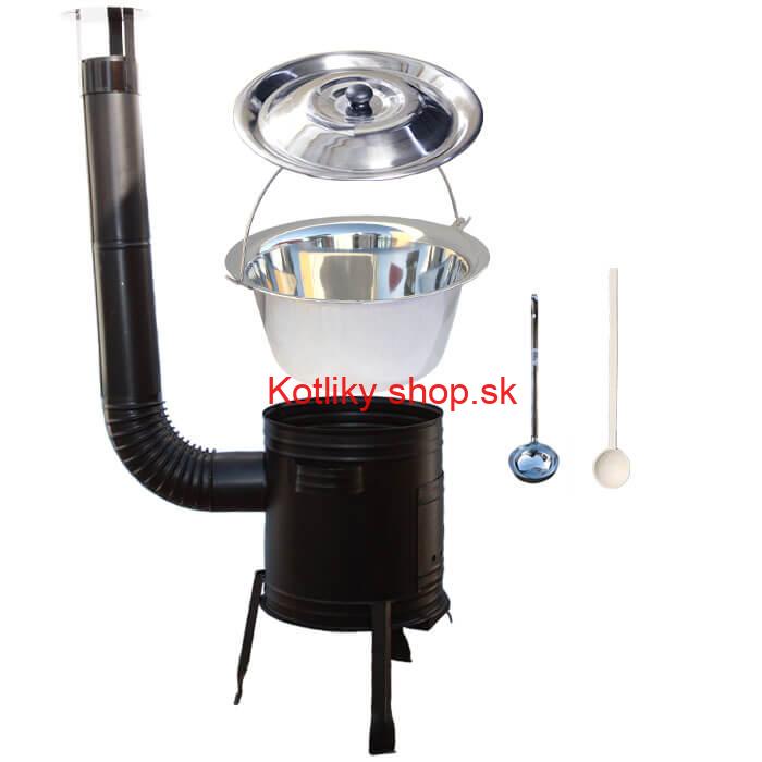 Antikorový kotlík 10 L (0,8 mm) + kovová kotlina 31 CLASSIC (KOV)