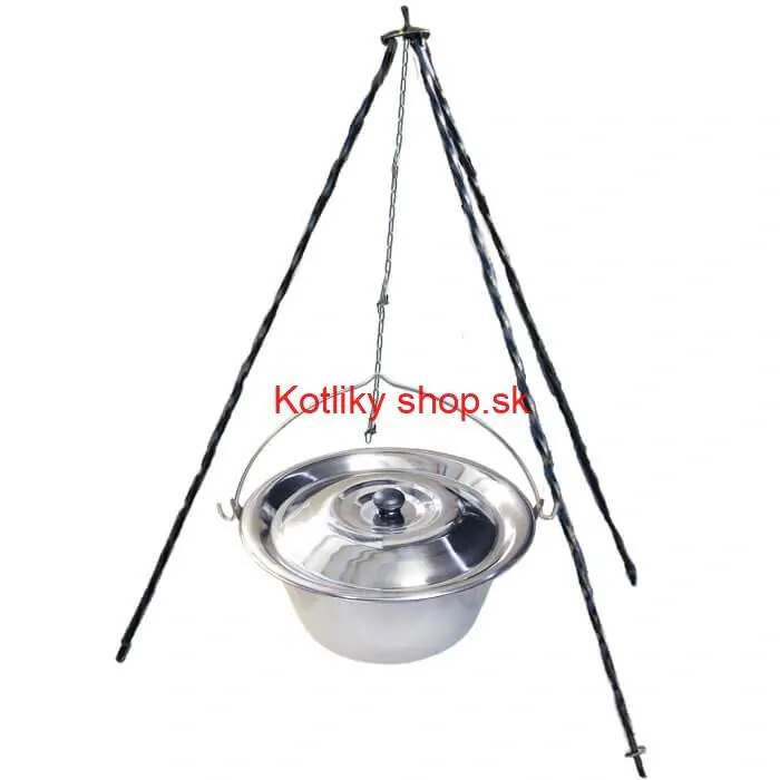 Nerezový kotlík 14 L INOX + pokrievka + stojan CLASSIC