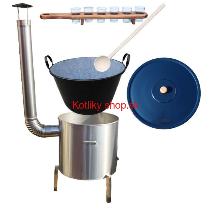 Zabíjačková nerezová súprava 80 L + štamperlíky