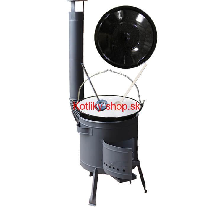 Kotlíkový gulášový set 42 PLUS 600 + smaltovaný kotlík 25 L
