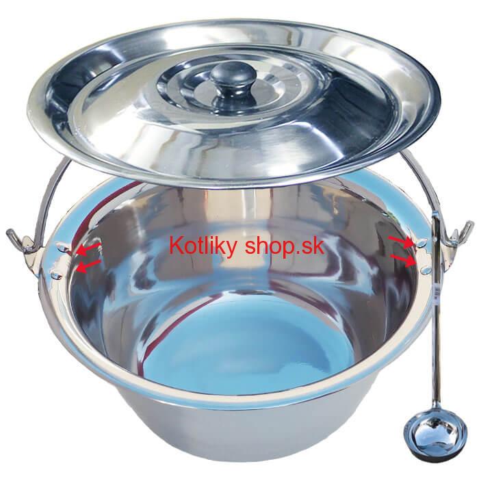 Antikorový kotlík 30 L (0,8 mm) + antikorová pokrievka