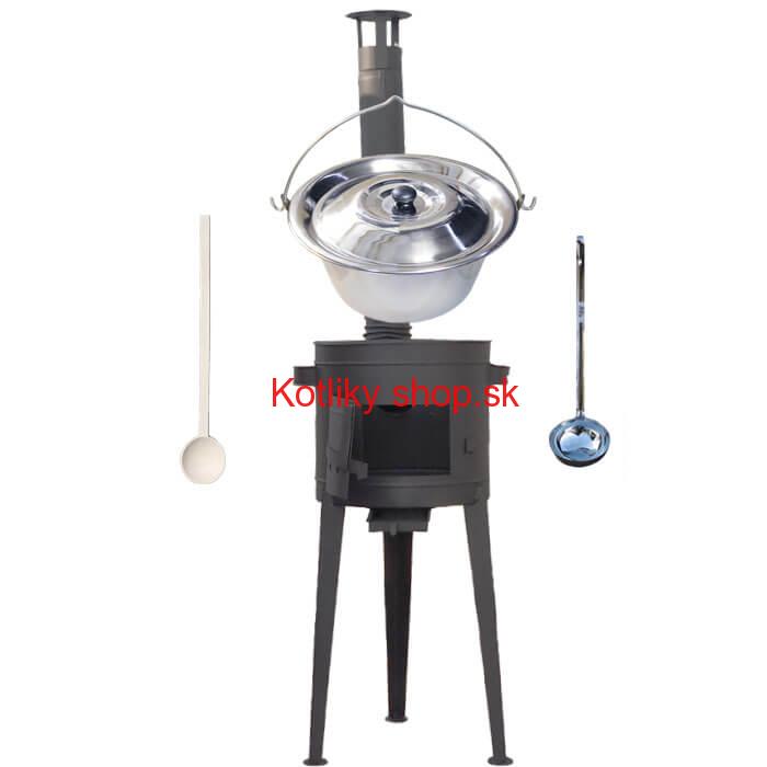 Nerezový kotlík 30 L (1,2 mm) + vysoká kotlina 45 cm PLUS 600