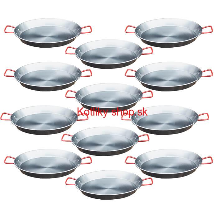 Paella Tapas catering 20 cm – 12 ks oceľových panvic