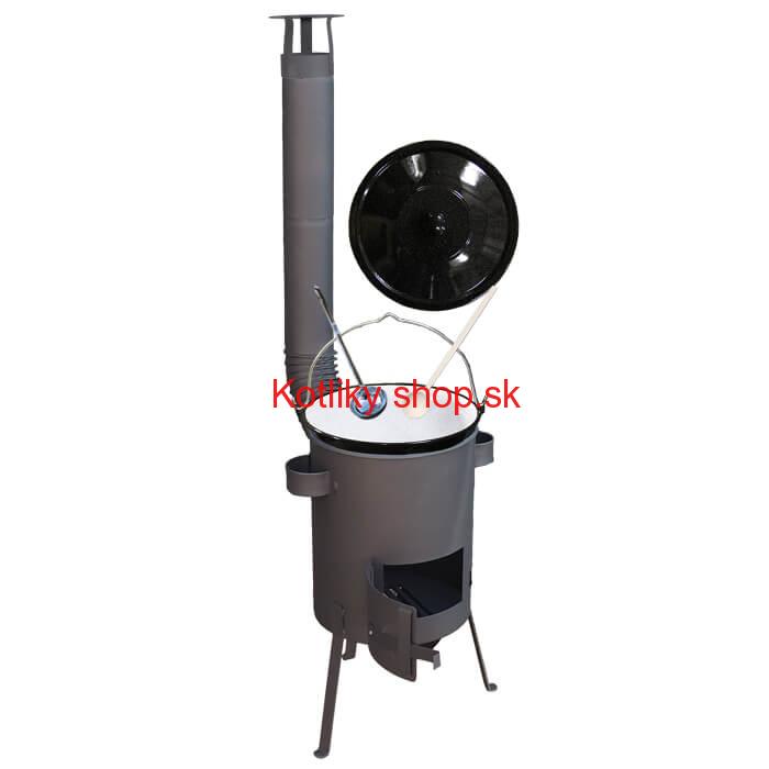 Smaltovaný kotlík 20 L + žiaruvzdorná kotlina 42 PLUS 600 4 MM