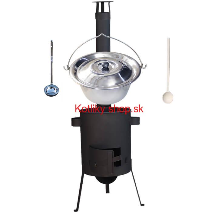 Antikorový kotlík 20 L (1,2 mm) + žiaruvzdorná kotlina 42 PLUS 600 4 MM