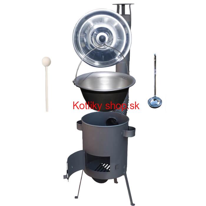 Nerezový kotlík 20 L (1,5 mm) + žiaruvzdorná kotlina 42 PLUS 600 4 MM